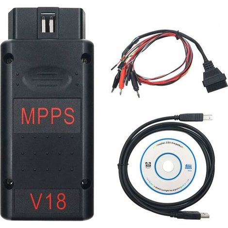 Scanner ECU MPPS V21 – Diagnostica e programmazione motore – Rilevamento automatico della centralina – Compatibile con Fiat, Opel, Bosch, Siemens
