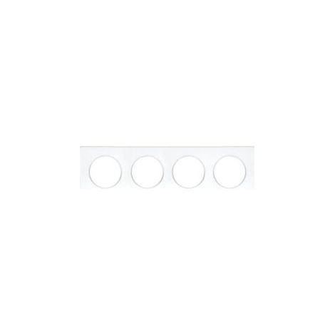EUROHM SQUARE PLAQUE QUADRUPLE BLANC - 60299