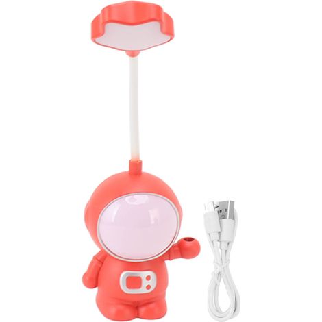Lampe de chevet LED 3W rechargeable USB design unique lumière douce chaude portable rouge ABS (1/5)