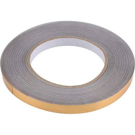 Film PVC imperméable, ruban adhésif anti-moisissures pour carrelage, joint de carrelage de cuisine, joint de sol de chambre, ruban adhésif pour joints d'angle (Or, 1 cm x 50 m) (1/4)