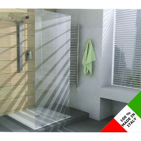 Cabina box doccia con anta fissa in vetro temperato (1/3)