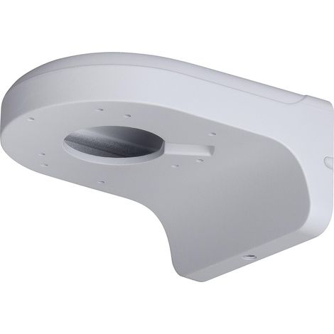 Hemispherical wall mount bracket, made entirely of aluminum, compatible with Dahua DH-PFB203W, white. (1/4)