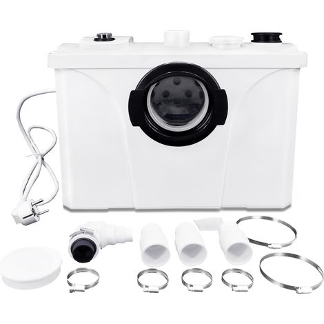 Hengmei – Pompe broyeur sanitaire automatique 700W – Débit 180 l/min – Pour eaux usées WC, douche, lavabo – Compacte et silencieuse (1/4)