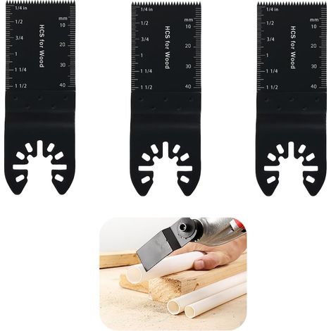 Zubehör: 3-teiliges Multitool-Sägeblatt, 34 mm Multitool-Sägeblätter, Universalzubehör (1/5)