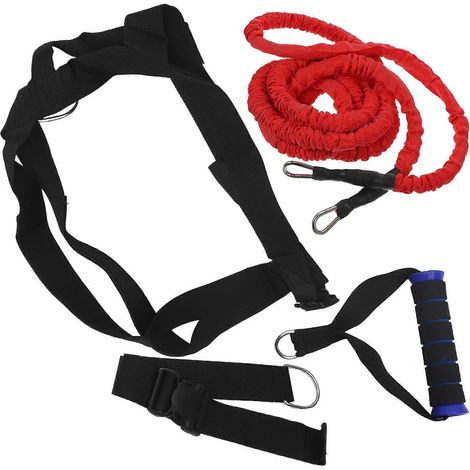 Corde d'entraînement à résistance double, bande de résistance compatible pour la course à pied, 1 jeu d'exercices (1/5)
