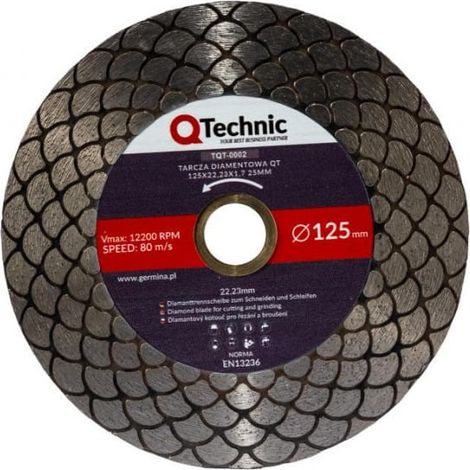 Diamanttrennscheibe 125x22,23x1,7 25mm GE TQT-0002