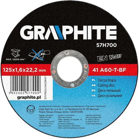 Metalltrennscheibe 125 x 1,6 x 22 mm, 41 A60-T-BF (1/5)