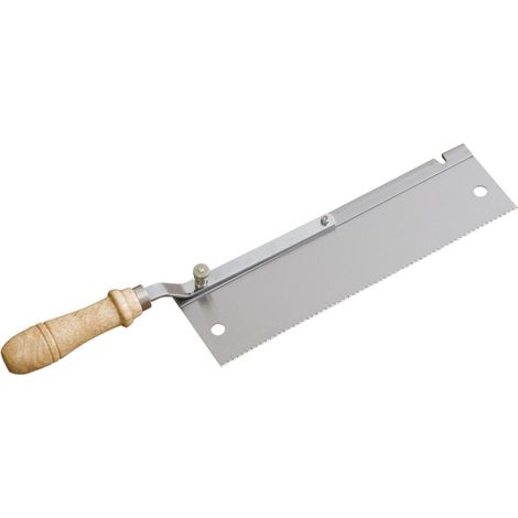 wolfcraft I Feinsäge mit abgewinkeltem Griff I 6925000 I verzahnte Länge 255 mm, drehbarer Griff, Säge für Rechts- als auch für Linkshänder I Handsäge (1/2)
