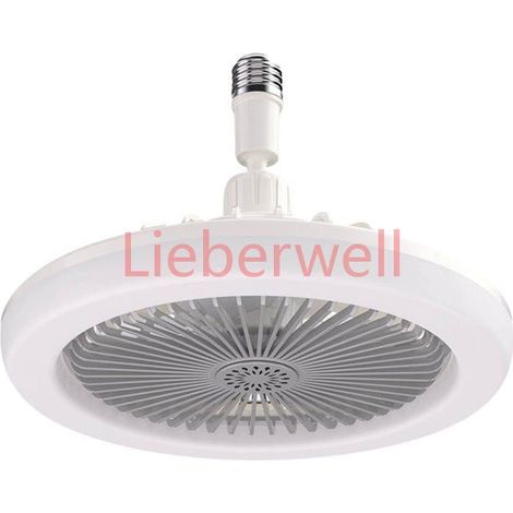 Ventilateur Plafond Avec Lumières Et TélécommandeLampe E27 Ventilateurs De Plafond Silencieux 30W Avec Minuterie a16 (1/4)