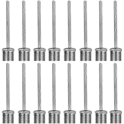 Lot de 100 aiguilles de gonflage pour ballons de football et de basketball, adaptées à une utilisation à domicile, sur les terrains de sport extérieurs et dans les salles de sport, couleur argent, con (1/5)