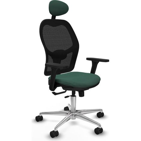 Chaise de bureau piqueras y crespo Jorquera noir mousse (1/2)