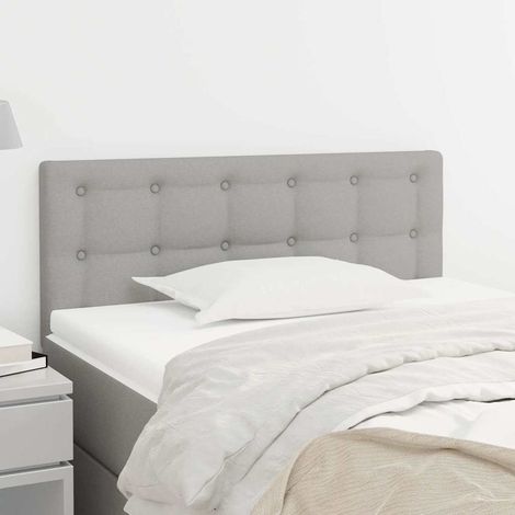 Tête de lit Gris clair 90x5x78/88 cm Tissu (1/5)