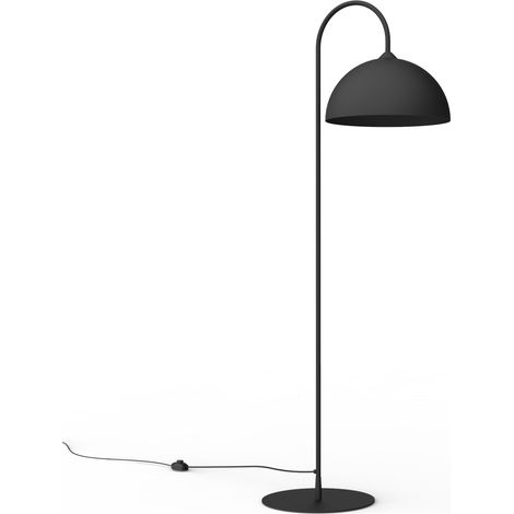 LUMICOM CASSIS ARCO Piantana, 1XE27, max 42W, metallo, nero opaco, D40cm H170cm