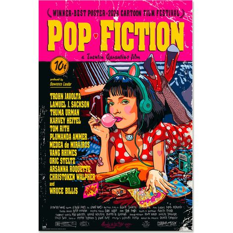 POSTER 61 X 91 CM POP FICTION