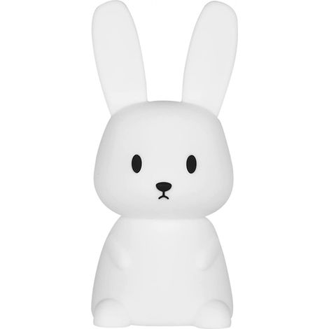 Filiyano-Veilleuse lapin mignonne, veilleuse colorée, veilleuse en forme de lapin avec capteur tactile LED, lumière en silicone souple, parfaite pour (1/5)