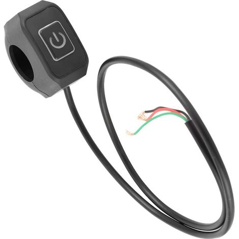 Interrupteur Moto, Interrupteur Guidon Étanche LED 12V avec Voyant pour Phare Anti-Brouillard, 7/8 Pouces, ABS, Commutateur Universel pour Motocyclettes