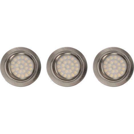 ARLUX LIGHTING Lot 3 Spots Orientable pour Meuble PLUTON 2W 180lm + Cadre inclus (1/3)