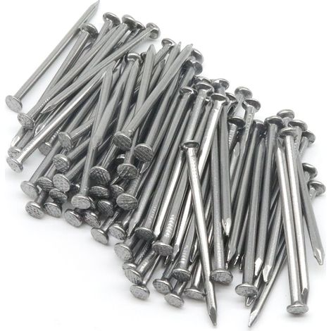 Lot de 100 clous coulissants en métal et ciment pour meubles en bois, 50 mm de longueur, 5,1 cm, clous de suspension courant (1/5)