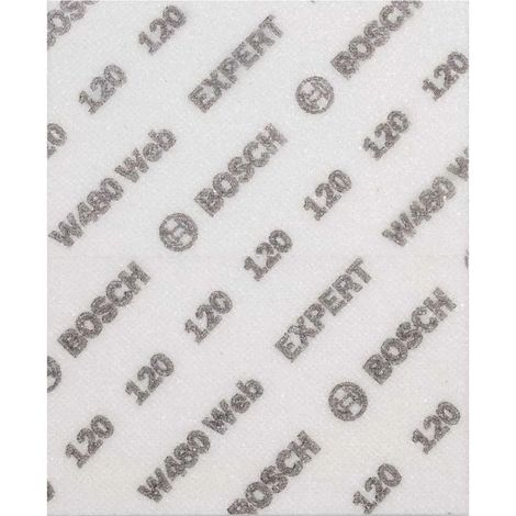 Papel de lija Bosch w480 web flexible resistente 2 piezas