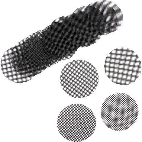 Tapis de Pot de Fleur 20 PCS Trou de Pot de Fleurs en Maille Pad en Plastique pour Canalisations de Jardin Empêche la Perte de Sol Tapis de Drainage de Jardin Outillage de Jardin Bonsai Noir (1/5)