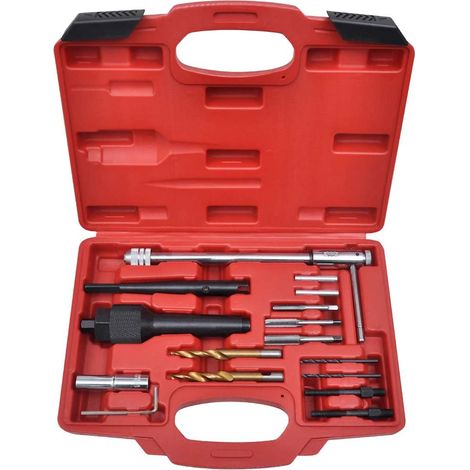 vidaXL Set de herramientas para remover bujías de precalentamiento 16 piezas (1/2)