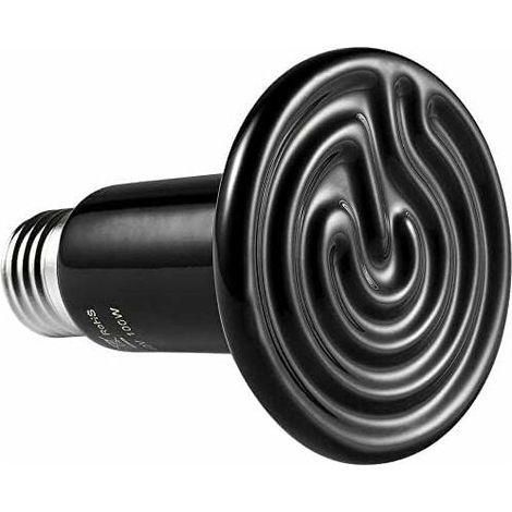 Lampe chauffante infrarouge 100W pour terrarium, lampe en céramique pour reptiles/lézards/poulets/serpents/hamsters/tortues/oiseaux (1/5)