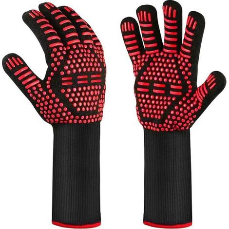 Gants de Barbecue résistants à la Chaleur Gants de Four Gants ignifuges Gants de Cuisson - OUTDOUSE BBQ Gants de Cuisine pour la C (1/3)