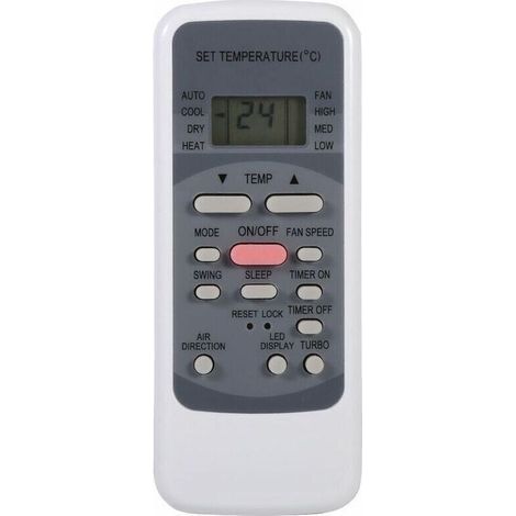 Télécommande universelle pour climatiseur R51, R51/E, R51/CE, R51M/CE, R51D/E, R51M/BGE – Horloge intégrée + minuterie ON/OFF (1/5)