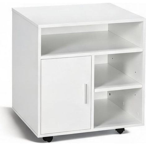 Meuble de rangement de bureau blanco 60 x 50 x 65,5 cm (1/5)