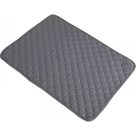 Tapis d'entraînement pour chien, 1 pièce, lavable, réutilisable, très absorbant, antidérapant, convient aux animaux de compagnie à l'extérieur, en voiture et en voyage (gris, 6045cm).