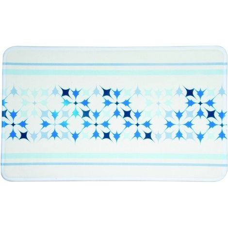 Tapis de bain Microfibre 45x75cm Malta Bleu MSV (1/2)