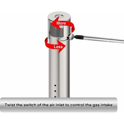 Linghhang – Brûleur universel réglable 30,5 à 44,5 cm – Acier inoxydable – Compatible avec FirePlus et Char-Broil – Installation rapide