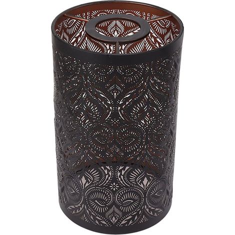 Abat-jour en fer forgé amovible, creux sculpté, abat-jour moderne pour ampoules E27, E26 Crezuo