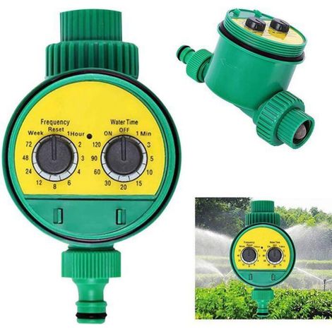 Horloge d'arrosage ordinateur irrigation, minuterie automatique eau jardin, avec robinet tournant sphérique, pratique (1/4)