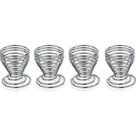 Kela Set de coquetiers argenté 6 cm hauteur 4 pièces (1/2)