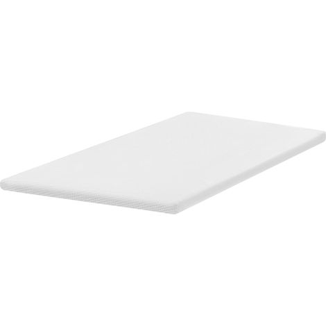 Cubrecolchón de espuma de látex 140 x 200 cm blanco Gracious