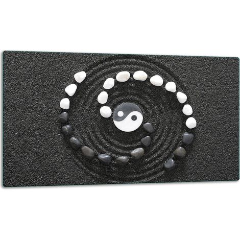 Tablero de corte de placa de vidrio 52x30 negro (1/5)
