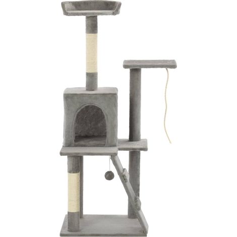 Maison Exclusive - Albero per Gatti con Tiragraffi in Sisal 120 cm Grigio