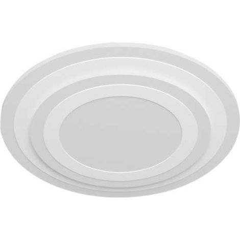 Plafón led modelo Galet acabado blanco, 5cm(alto) 40cm(ancho) 40cm(fondo) . (1/5)