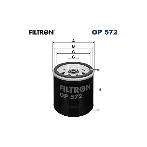 Filtro olio Filtron OP 572 toyota citroen peugeot