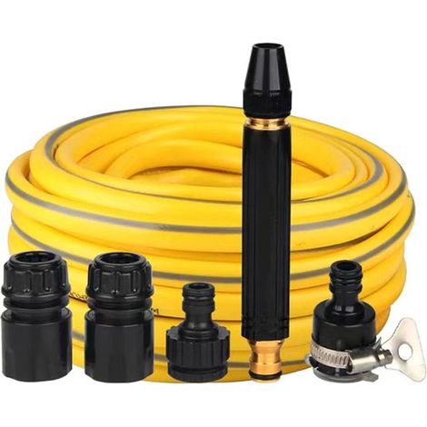 Turbo washer – Pistolet de lavage haute pression – Avec tuyau 5 m – 6 modes réglables – Pour voiture, jardin et nettoyage (1/5)
