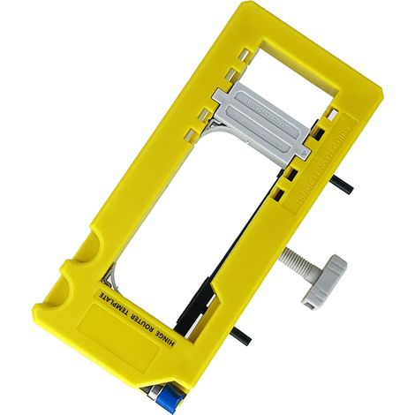 Gabarit de charnière en plastique pour défonceuse, longueur 3 à 5 po, rayon 1/4 à 5/8 po, modèle pour travaux du bois (1/5)