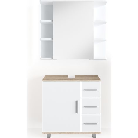 Set mobili bagno Ilias, Sonoma, 2 parti, Vicco