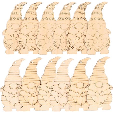 Pendentifs de Noël en bois pour décoration, kit de 40 pièces à monter soi-même, 13 x 7 cm (1/5)
