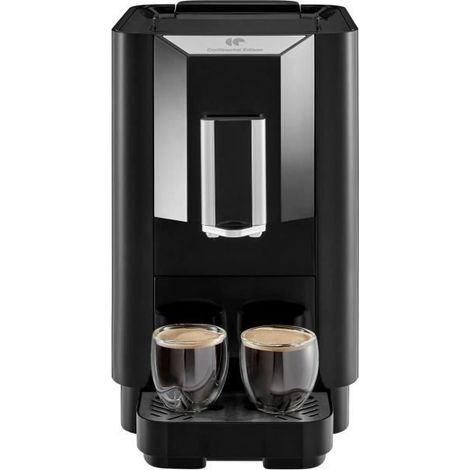 Continental Edison – Cafetière à dosettes expresso broyeur 19 bar – 1450 W – Noir – Préparation expresso, lungo, americano – Compacte et réglages personnalisés (1/5)