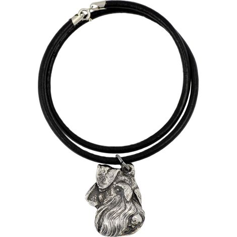 Schnauzer, Schnauzer IV – Hundehalskette, versilberter Anhänger für Hundeliebhaber, einzigartiges Schmuckstück von Art-Dog (1/5)