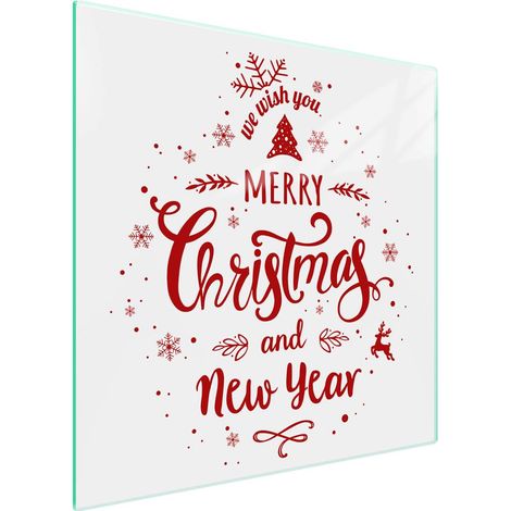 Protezione in vetro per piano cottura 50x52 cm, ideale per Natale (1/5)