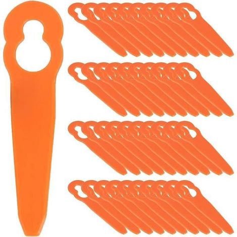 STIHL PolyCut 2-2/3-2 Kunststoff-Ersatzmesser - Packung mit 100 Stück - Kompatibel mit FSA 45/57 - Orange