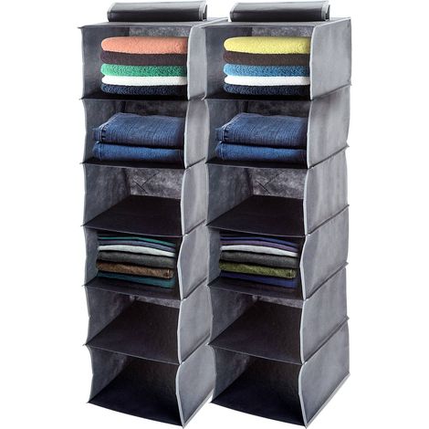 Hängeorganizer für Kleidung, Schuhe - 6 Fächer