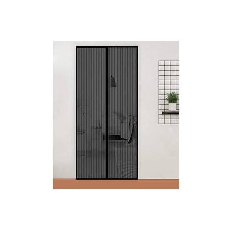 ZANZARIERA MAGNETICA P/PORTA 140X240CM NERO